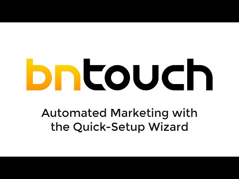 Marketing Tab: Quick Setup Marketing Wizard